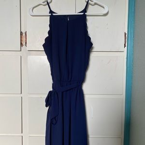 Iz Byer Navy Women’s Scallop Trim Dress Size XS